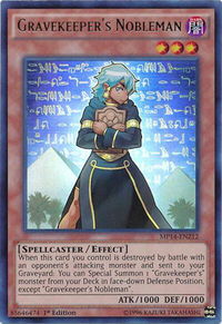 Gravekeeper's Nobleman - 2014 Mega-Tins Mega Pack (MP14) #MP14-EN212 - Ultra Rare YuGiOh Trading Card