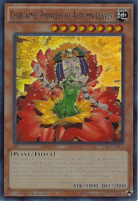 Chirubime, Princess of Autumn Leaves - 2014 Mega-Tins Mega Pack YuGiOh trading card