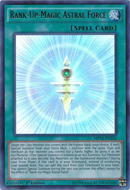 Rank-Up-Magic Astral Force - 2014 Mega-Tins Mega Pack YuGiOh trading card