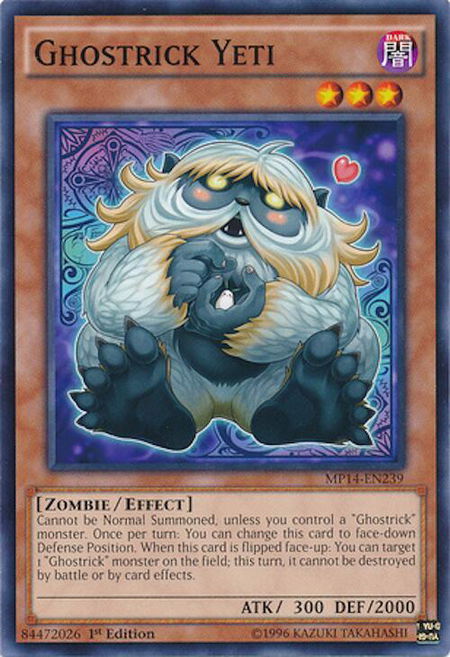 Ghostrick Yeti - 2014 Mega-Tins Mega Pack YuGiOh trading card