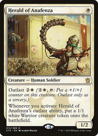 Herald of Anafenza - Khans of Tarkir (KTK) #12 - Rare Magic: The Gathering Trading Card