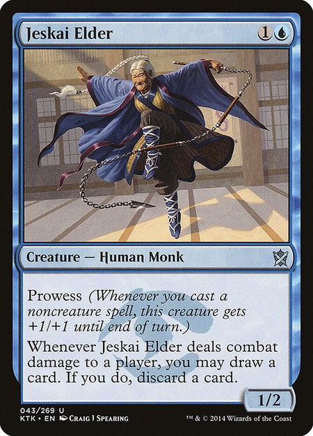 Jeskai Elder - Khans of Tarkir Magic: The Gathering trading card