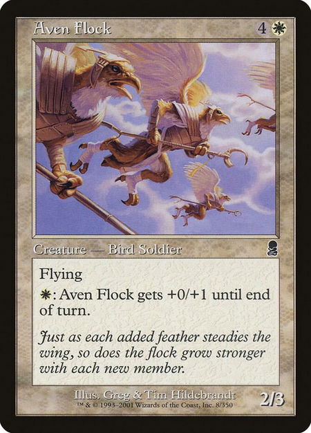 Aven Flock - Odyssey Magic: The Gathering trading card