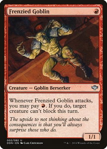 Frenzied Goblin - Duel Decks: Speed vs. Cunning (DDN) #2 - Uncommon Magic: The Gathering Trading Card