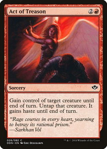 Act of Treason - Duel Decks: Speed vs. Cunning (DDN) #26 - Common Magic: The Gathering Trading Card