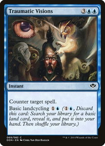 Traumatic Visions - Duel Decks: Speed vs. Cunning (DDN) #69 - Common Magic: The Gathering Trading Card