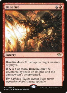 Banefire - Duel Decks: Speed vs. Cunning (DDN) #31 - Rare Magic: The Gathering Trading Card