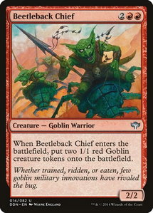 Beetleback Chief - Duel Decks: Speed vs. Cunning (DDN) #14 - Uncommon Magic: The Gathering Trading Card