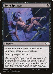 Bone Splinters - Duel Decks: Speed vs. Cunning (DDN) #22 - Common Magic: The Gathering Trading Card