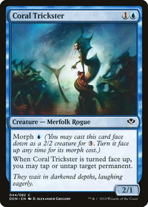 Coral Trickster - Duel Decks: Speed vs. Cunning (DDN) #44 - Common Magic: The Gathering Trading Card