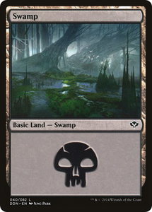 Swamp (040) - Duel Decks: Speed vs. Cunning (DDN) #40 - Land Magic: The Gathering Trading Card