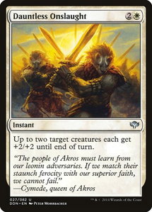 Dauntless Onslaught - Duel Decks: Speed vs. Cunning (DDN) #27 - Uncommon Magic: The Gathering Trading Card