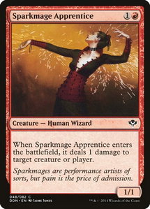 Sparkmage Apprentice - Duel Decks: Speed vs. Cunning (DDN) #48 - Common Magic: The Gathering Trading Card