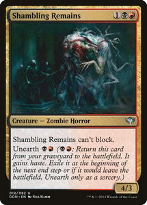 Shambling Remains - Duel Decks: Speed vs. Cunning (DDN) #12 - Uncommon Magic: The Gathering Trading Card