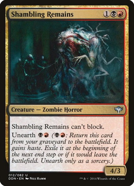 Shambling Remains trading card from Duel Decks: Speed vs. Cunning Shambling Remains - Duel Decks: Speed vs. Cunning Magic: The Gathering trading card