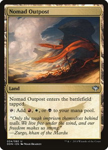 Nomad Outpost - Duel Decks: Speed vs. Cunning (DDN) #34 - Uncommon Magic: The Gathering Trading Card