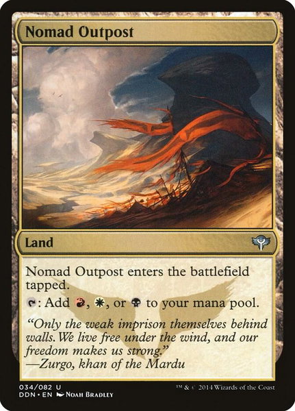 Nomad Outpost - Duel Decks: Speed vs. Cunning Magic: The Gathering trading card