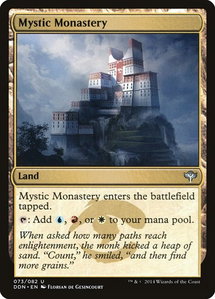 Mystic Monastery - Duel Decks: Speed vs. Cunning (DDN) #73 - Uncommon Magic: The Gathering Trading Card