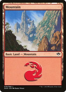 Mountain (078) - Duel Decks: Speed vs. Cunning (DDN) #78 - Land Magic: The Gathering Trading Card