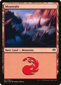 Mountain (037) - Duel Decks: Speed vs. Cunning (DDN) #37 - Land Magic: The Gathering Trading Card
