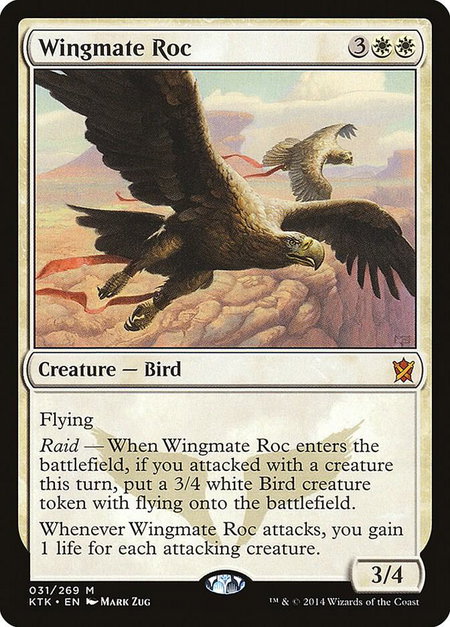 Wingmate Roc - Khans of Tarkir Magic: The Gathering trading card
