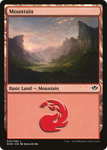 Mountain (035) - Duel Decks: Speed vs. Cunning (DDN) #35 - Land Magic: The Gathering Trading Card