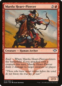 Mardu Heart-Piercer - Duel Decks: Speed vs. Cunning (DDN) #13 - Uncommon Magic: The Gathering Trading Card