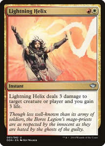 Lightning Helix - Duel Decks: Speed vs. Cunning (DDN) #65 - Uncommon Magic: The Gathering Trading Card