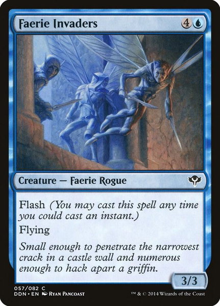 Faerie Invaders trading card from Duel Decks: Speed vs. Cunning Faerie Invaders - Duel Decks: Speed vs. Cunning Magic: The Gathering trading card