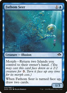 Fathom Seer - Duel Decks: Speed vs. Cunning (DDN) #45 - Common Magic: The Gathering Trading Card