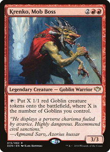 Krenko, Mob Boss - Duel Decks: Speed vs. Cunning (DDN) #15 - Rare Magic: The Gathering Trading Card