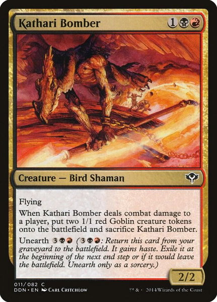 Kathari Bomber trading card from Duel Decks: Speed vs. Cunning Kathari Bomber - Duel Decks: Speed vs. Cunning Magic: The Gathering trading card