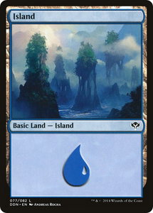 Island (077) - Duel Decks: Speed vs. Cunning (DDN) #77 - Land Magic: The Gathering Trading Card