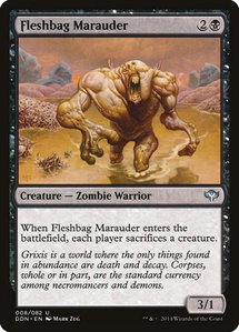 Fleshbag Marauder - Duel Decks: Speed vs. Cunning (DDN) #8 - Uncommon Magic: The Gathering Trading Card