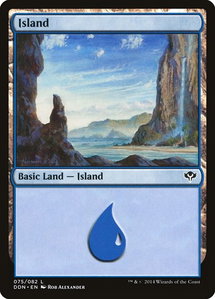 Island (075) - Duel Decks: Speed vs. Cunning (DDN) #75 - Land Magic: The Gathering Trading Card