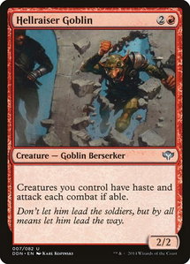 Hellraiser Goblin - Duel Decks: Speed vs. Cunning (DDN) #7 - Uncommon Magic: The Gathering Trading Card