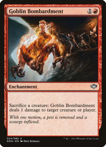 Goblin Bombardment - Duel Decks: Speed vs. Cunning Magic: The Gathering trading card