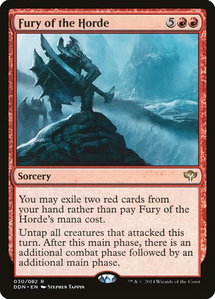 Fury of the Horde - Duel Decks: Speed vs. Cunning (DDN) #30 - Rare Magic: The Gathering Trading Card