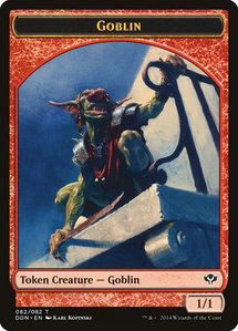 Goblin Token - Duel Decks: Speed vs. Cunning (DDN) #82 - Token Magic: The Gathering Trading Card