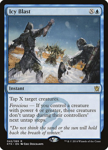 Icy Blast - Khans of Tarkir Magic: The Gathering trading card