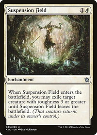 Suspension Field - Khans of Tarkir (KTK) #25 - Uncommon Magic: The Gathering Trading Card