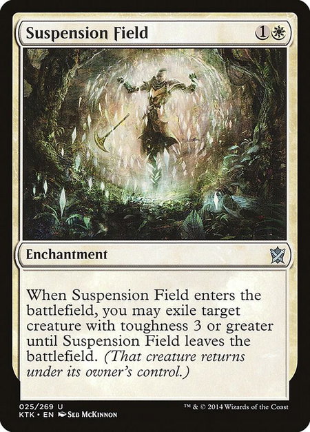 Suspension Field trading card from Khans of Tarkir Suspension Field - Khans of Tarkir Magic: The Gathering trading card