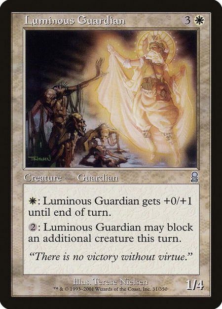 Luminous Guardian - Odyssey Magic: The Gathering trading card