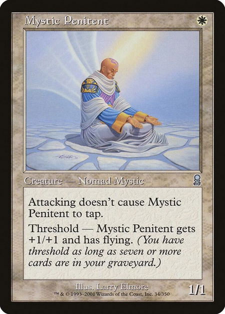 Mystic Penitent - Odyssey Magic: The Gathering trading card