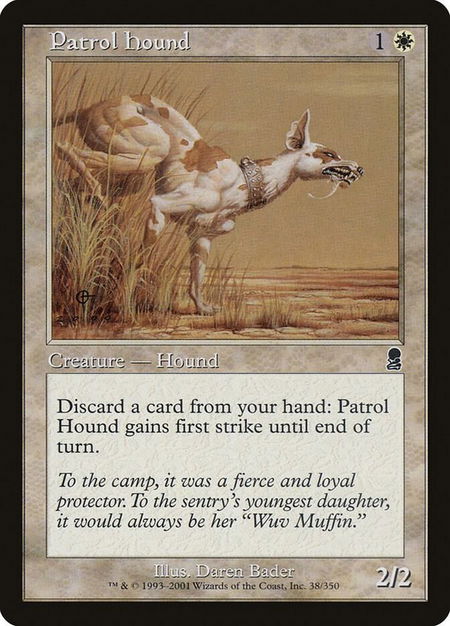 Patrol Hound - Odyssey Magic: The Gathering trading card