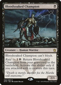 Bloodsoaked Champion - Khans of Tarkir (KTK) #66 - Rare Magic: The Gathering Trading Card
