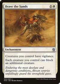 Brave the Sands - Khans of Tarkir (KTK) #5 - Uncommon Magic: The Gathering Trading Card
