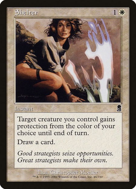 Shelter - Odyssey Magic: The Gathering trading card