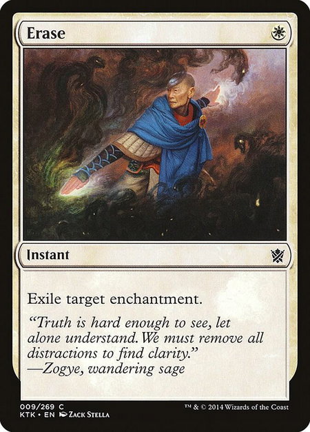 Erase - Khans of Tarkir Magic: The Gathering trading card