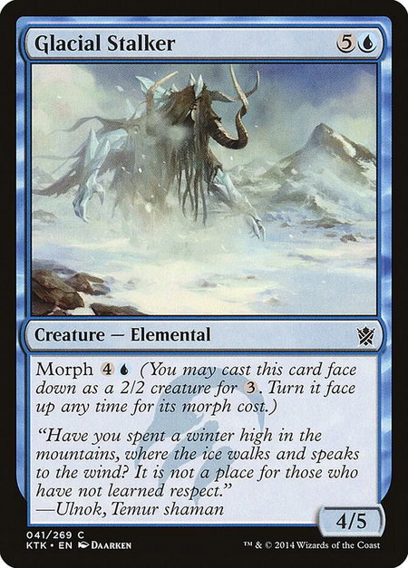 Glacial Stalker - Khans of Tarkir Magic: The Gathering trading card